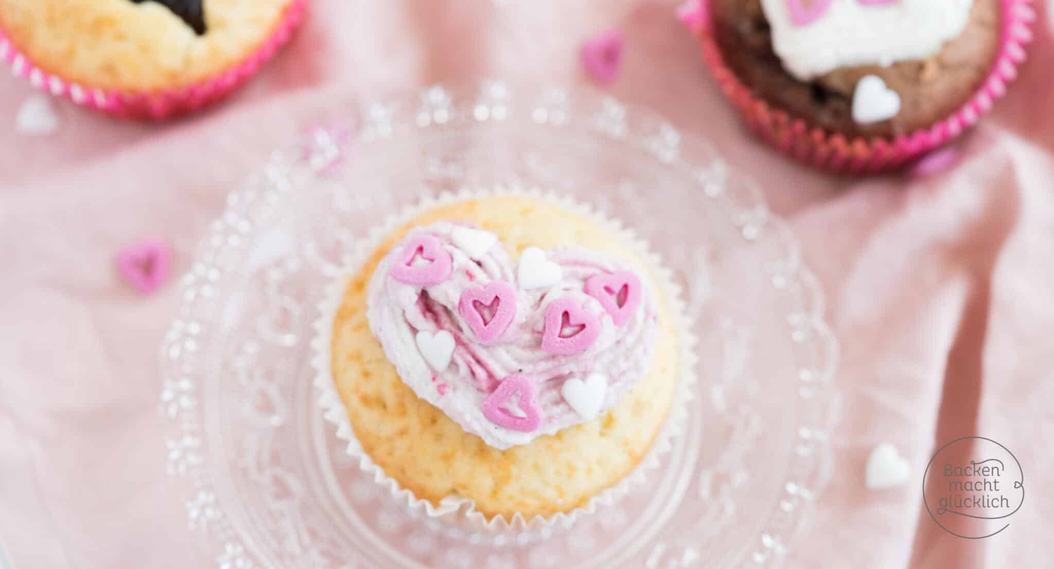 Valentinstag Cupcakes einfaches Rezept