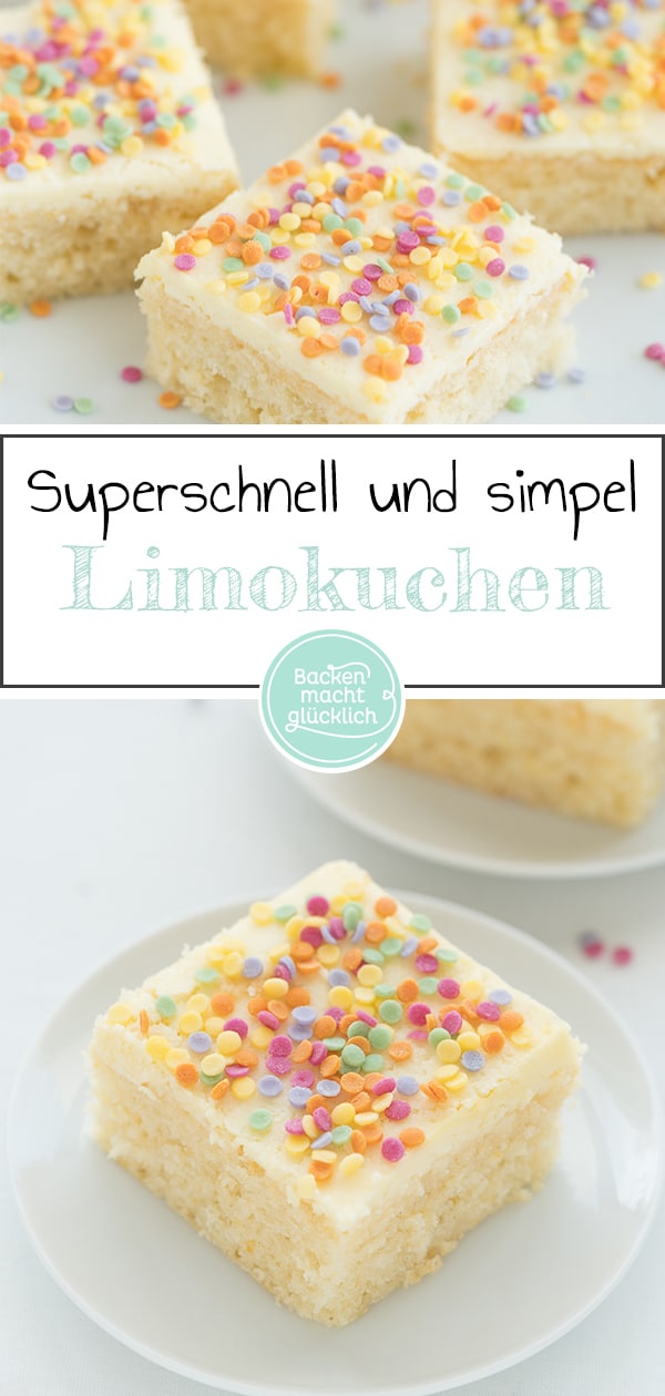 Dieser schnelle Konfetti-Kuchen ist ein echter Hingucker für Kindergeburtstage oder Fasching. Der einfache Limokuchen schmeckt mit Zuckerguss oder opulentem Frosting. Wer mag, kann zusätzlich Zuckerstreusel in den Teig des Funfettikuchens geben. Mit buntem Konfetti ist der Limokuchen der perfekte Faschingskuchen bzw Karnevalskuchen