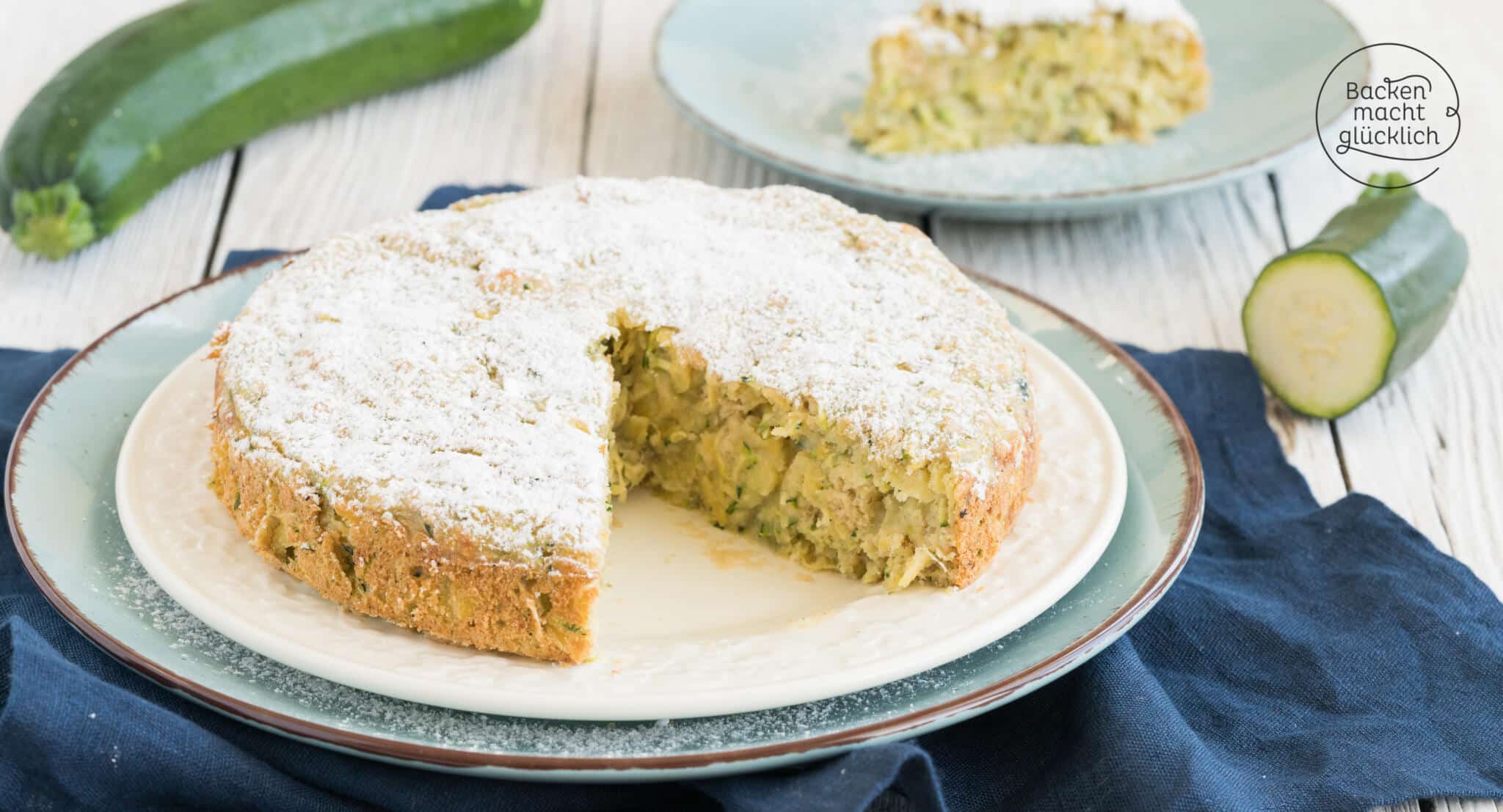 Kalorienarmer Zucchini-Ananaskuchen