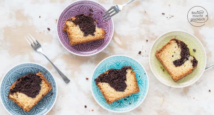 Marmorkuchen ohne Butter, Milch und Ei