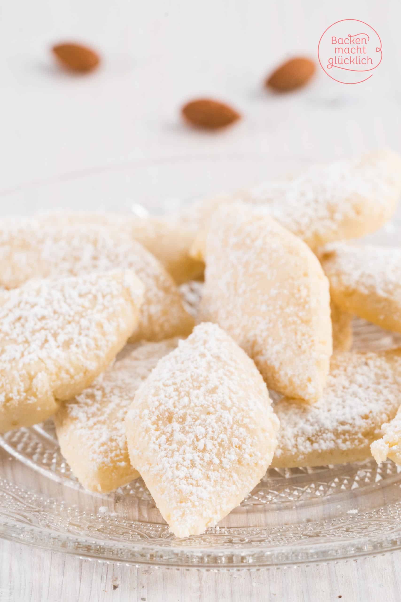 Ricciarelli italienische Mandelkekse