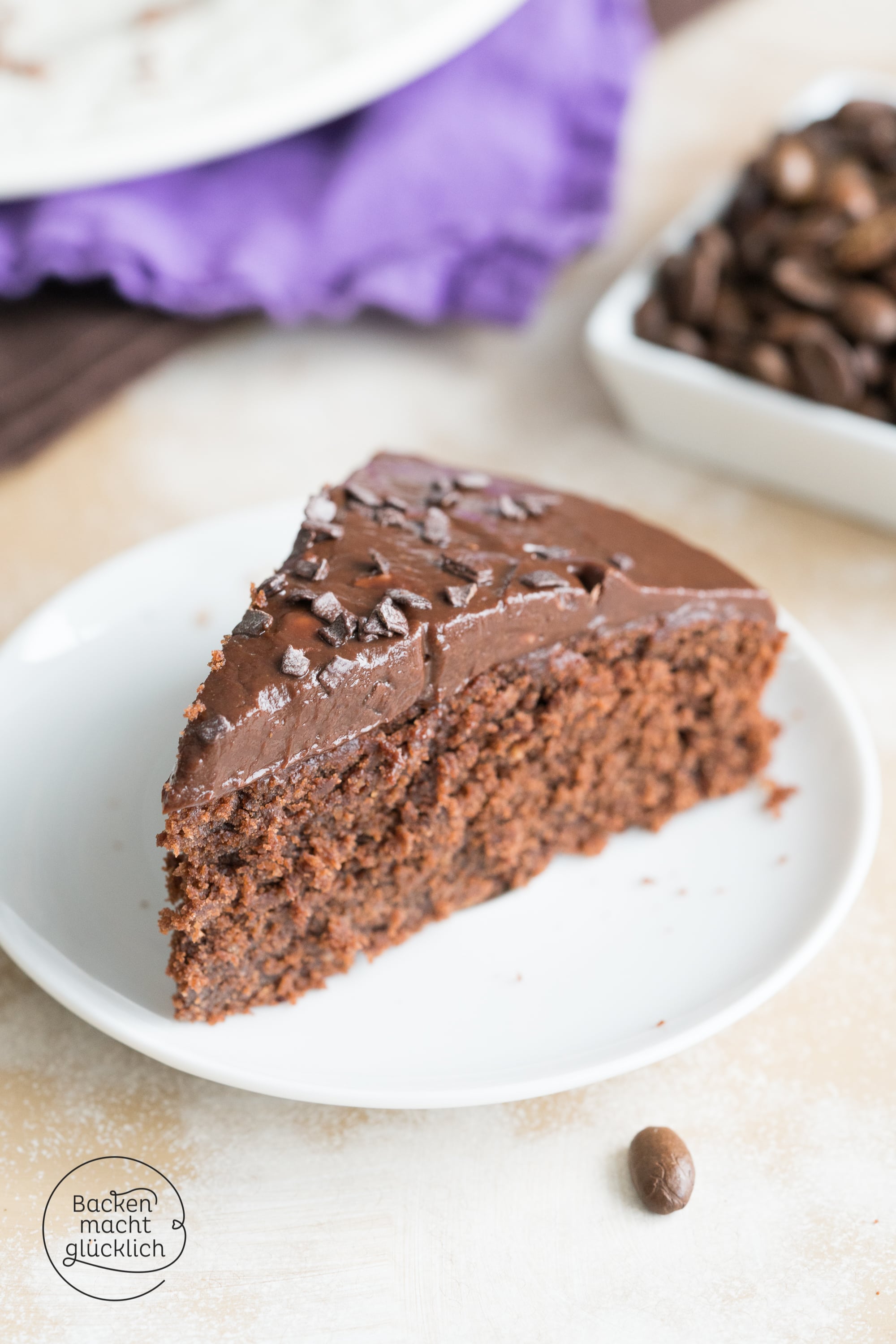 Saftiger Schokokuchen mit Kaffee