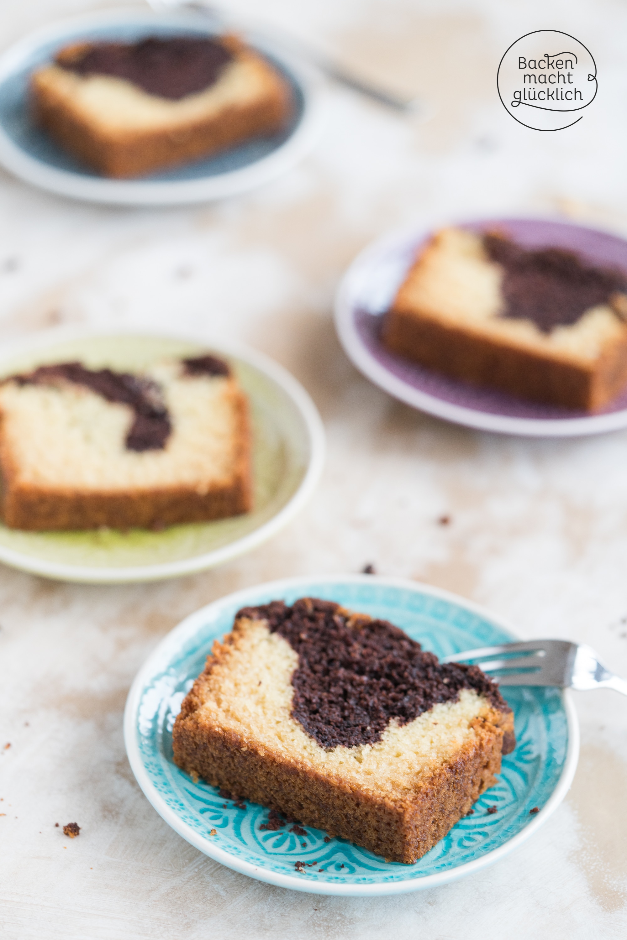 Veganer Marmorkuchen mit Öl