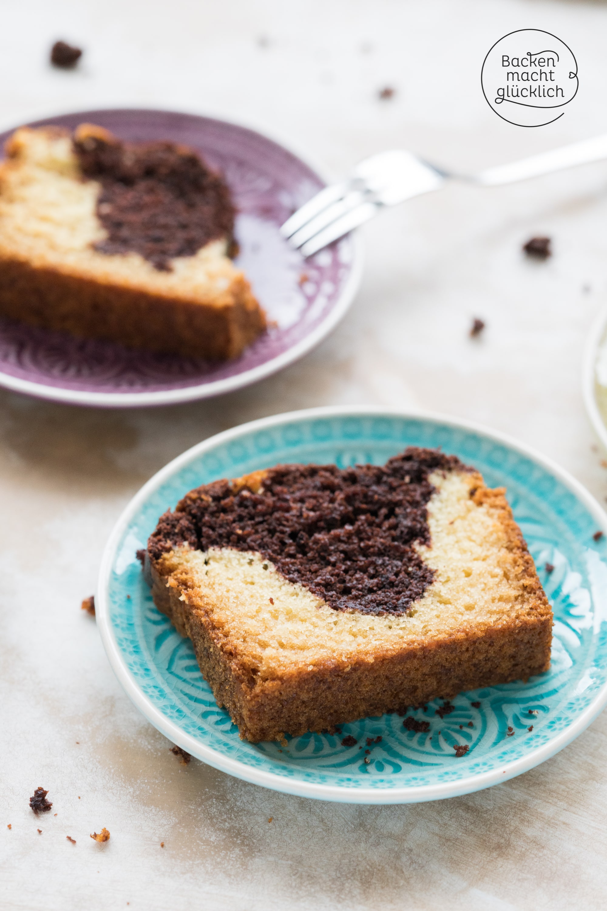 Veganer Marnorkuchen ohne Ei und Butter