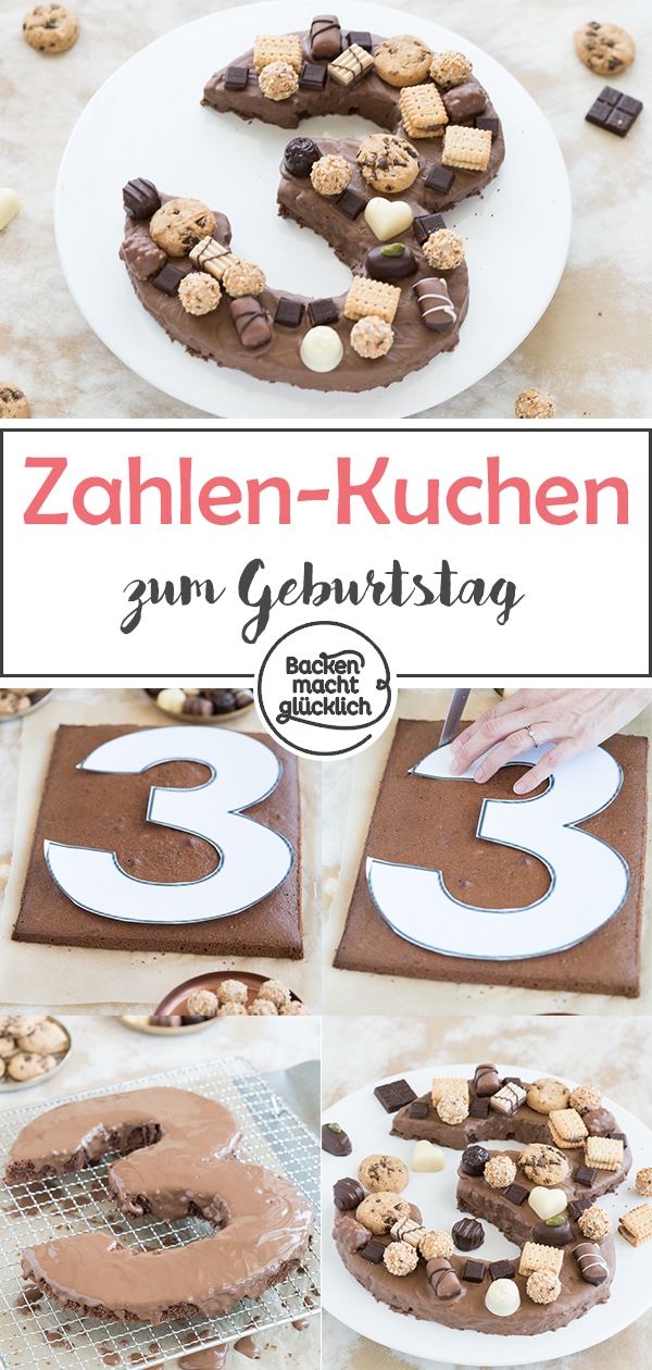 Einfacher Zahlenkuchen Zum Geburtstag Backen Macht Glucklich