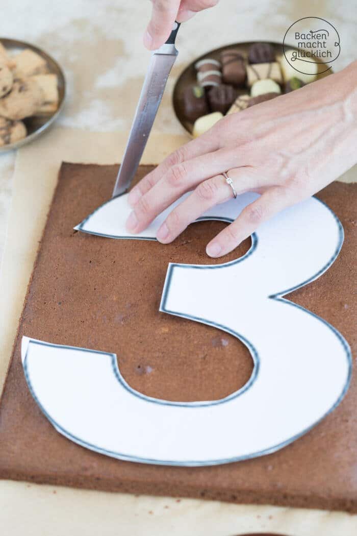 Einfacher Zahlenkuchen zum Geburtstag | Backen macht glücklich