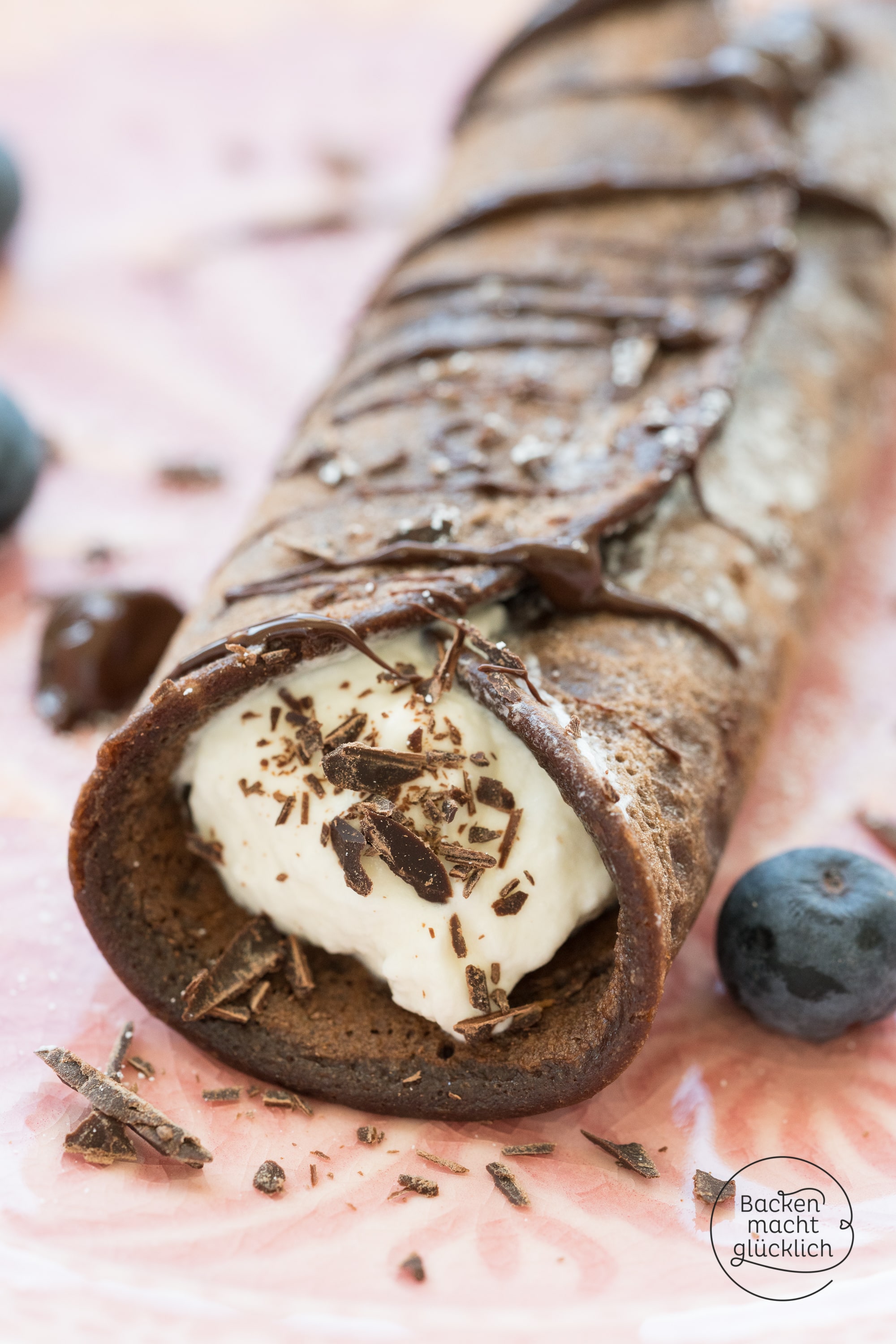 gefüllte Schokopfannkuchen