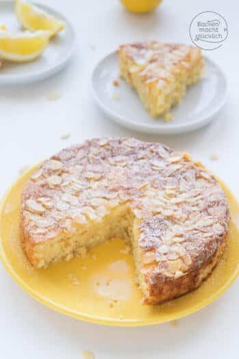 Saftiger Mandel-Zitronen-Kuchen