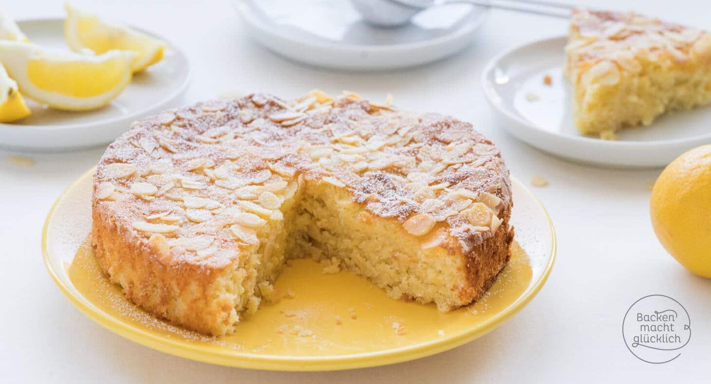 saftiger kuchen mit gemahlenen mandeln