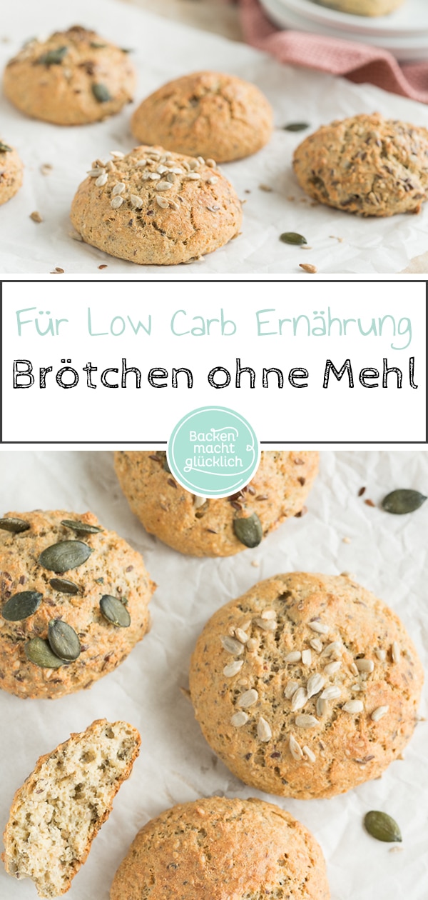 Einfache Brötchen ohne Mehl: Glutenfrei, low carb, super fluffig. Wenige Kohlenhydrate, aber Geschmack!