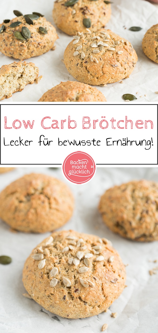 Einfache Brötchen ohne Mehl: Glutenfrei, low carb, super fluffig. Wenige Kohlenhydrate, aber Geschmack!