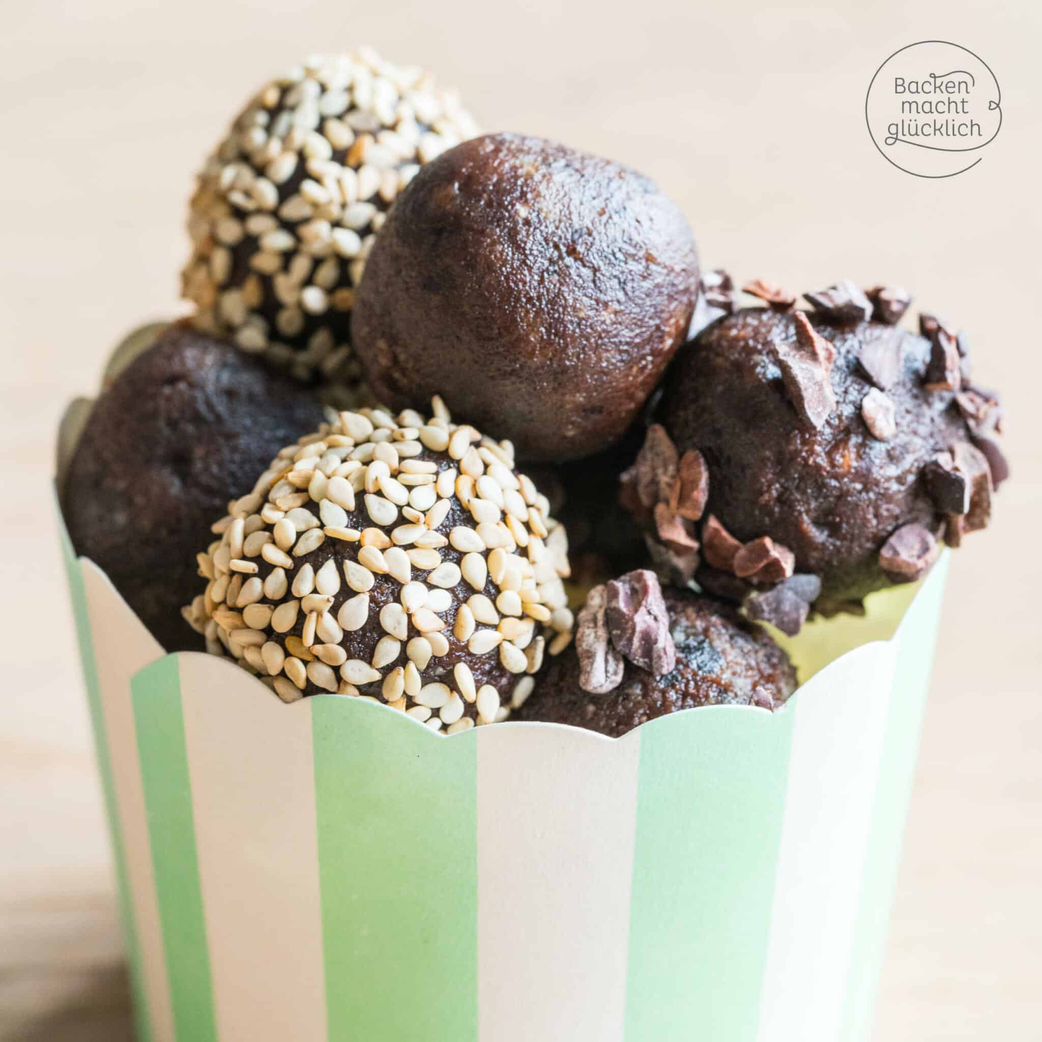 Energy Balls Schoko Dattelkonfekt Backen Macht Glucklich 