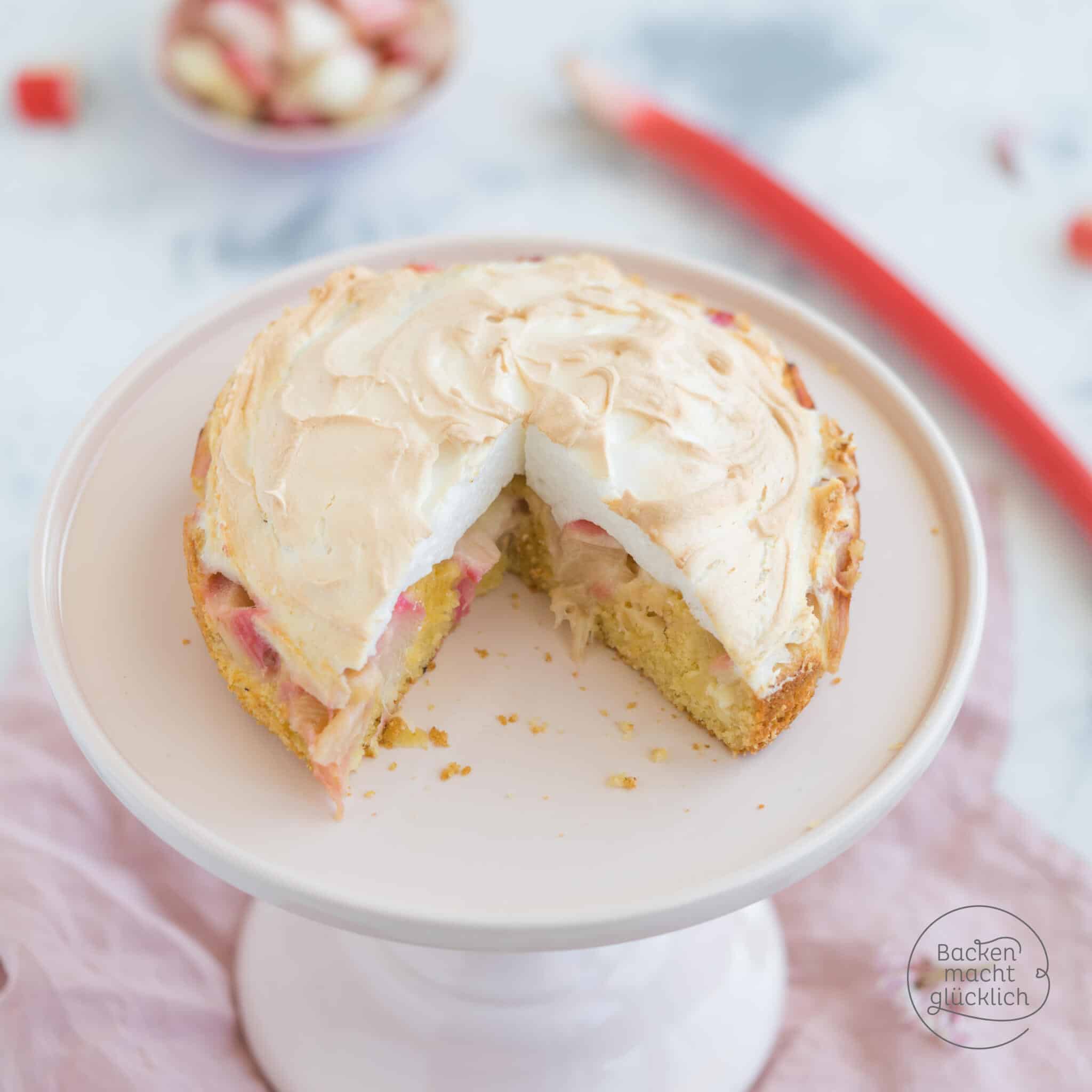 Rhabarberkuchen Mit Baiser Backen Macht Glucklich