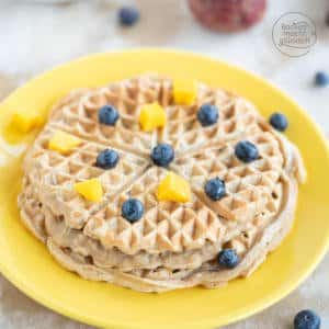 vegane Waffeln ohne Zucker