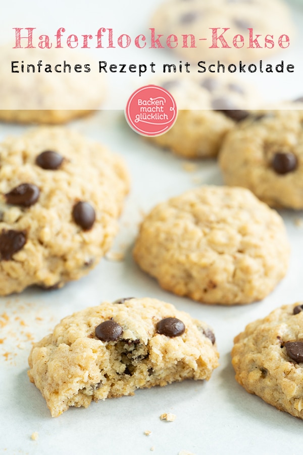 Die perfekten amerikanischen Schoko-Hafercookies: sie sind blitzschnell gemacht und schmecken umwerfend!