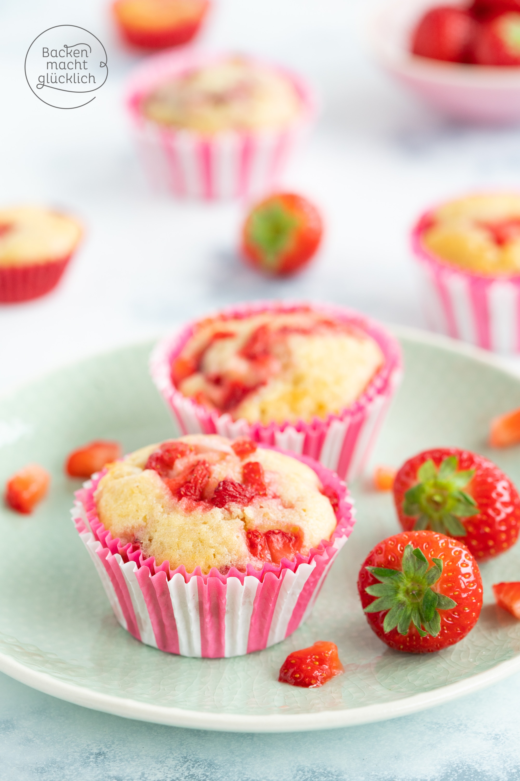 Erdbeer-Buttermilch-Muffins