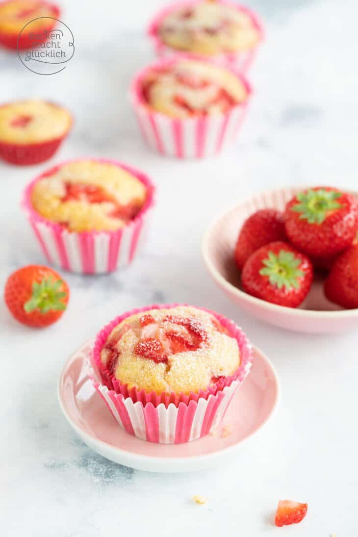 Erdbeer-Muffins mit Buttermilch