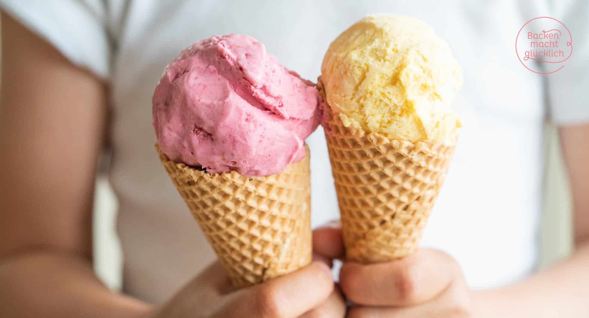 Fruchteis-Grundrezept ohne Ei | Backen macht glücklich