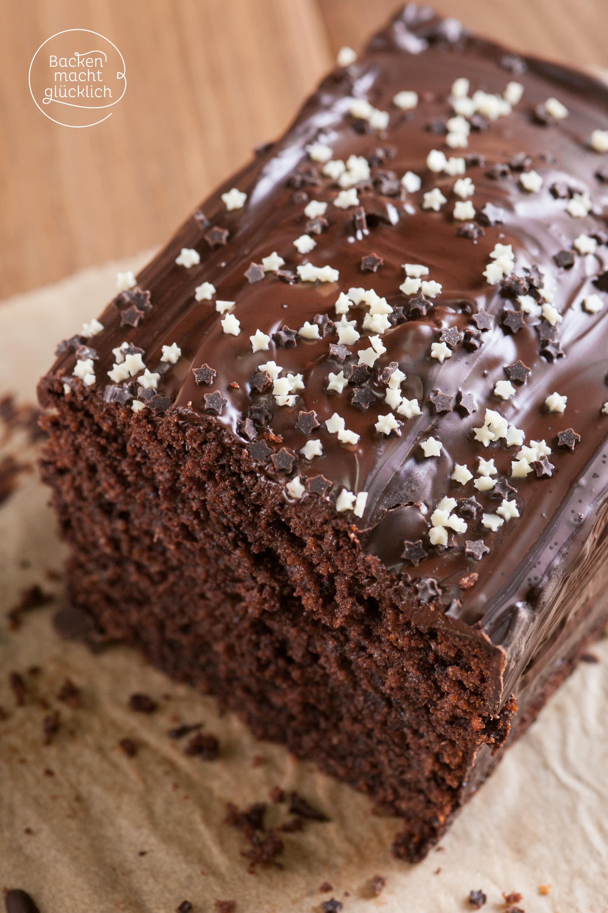 einfacher saftiger Schokokuchen Rührteig