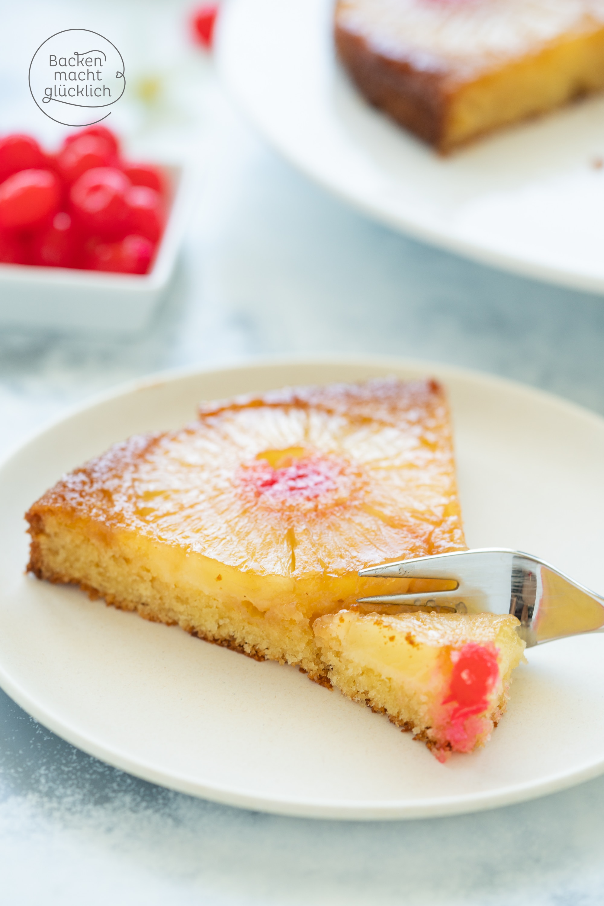 Gestürzter Ananaskuchen mit Karamell