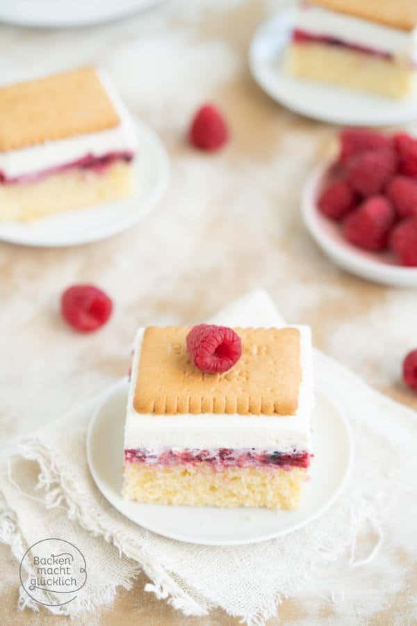 Himbeer-Butterkeks-Kuchen