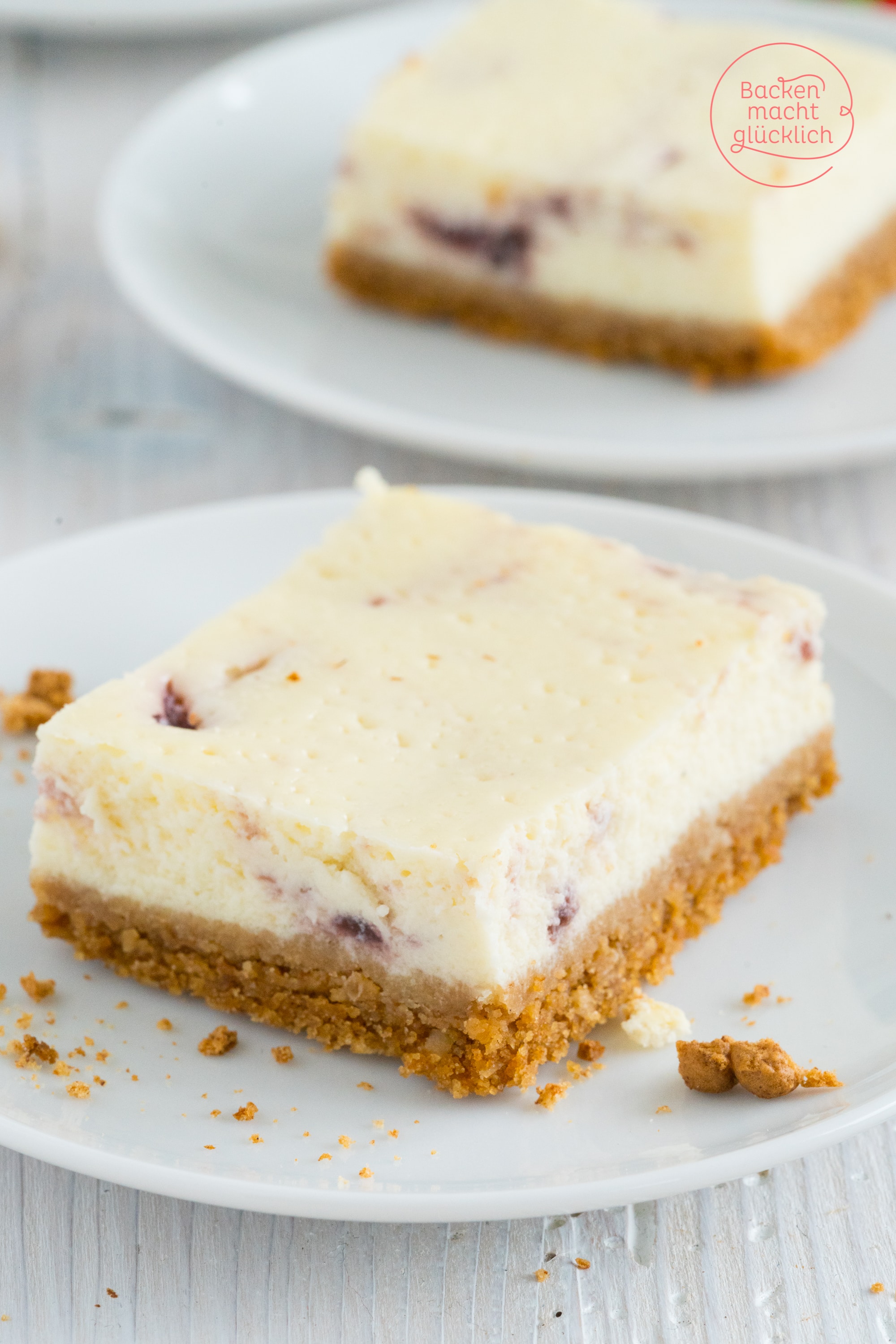 Kalorienarmer amerikanischer Cheesecake mit wenig Zucker