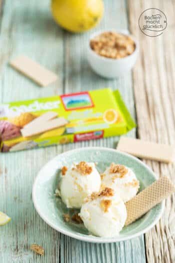 schnelles einfaches Zitronen-Joghurt-Eis