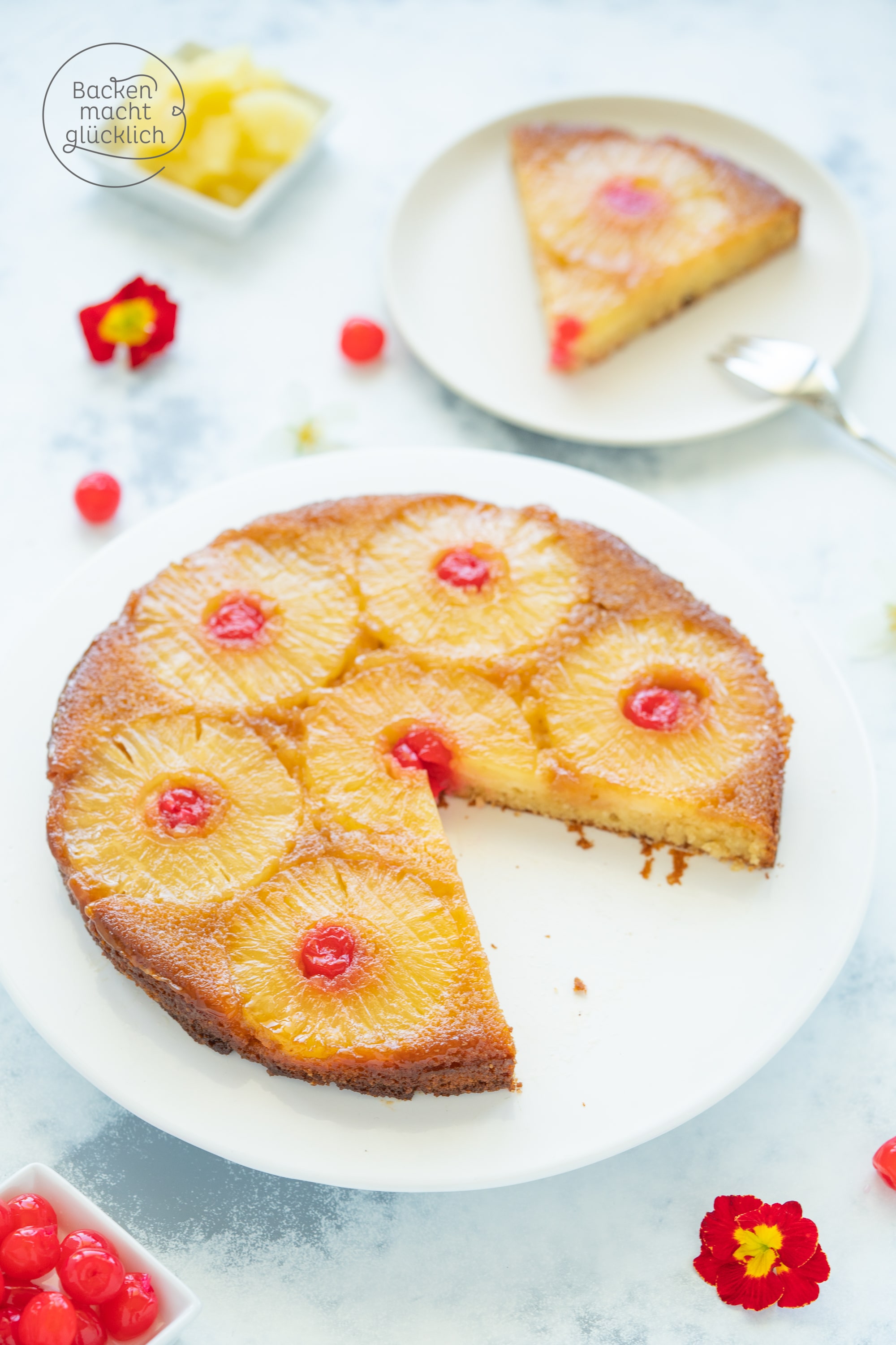 Upside Down Kuchen mit Ananas