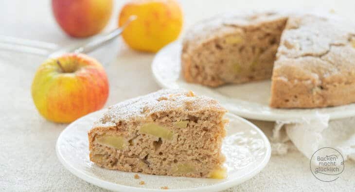 Apfelkuchen ohne Zucker, Butter, Ei | Backen macht glücklich