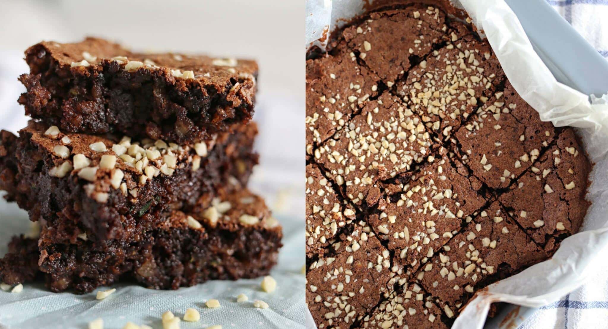 einfache saftige Zucchinibrownies