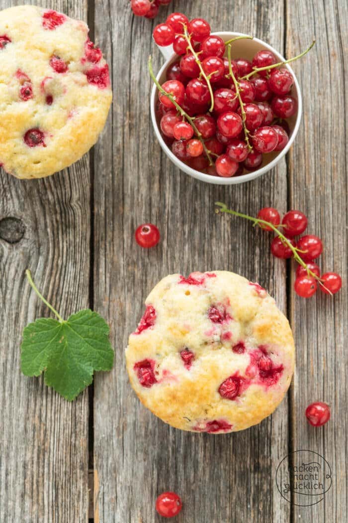 Johannisbeer-Muffins | Backen macht glücklich