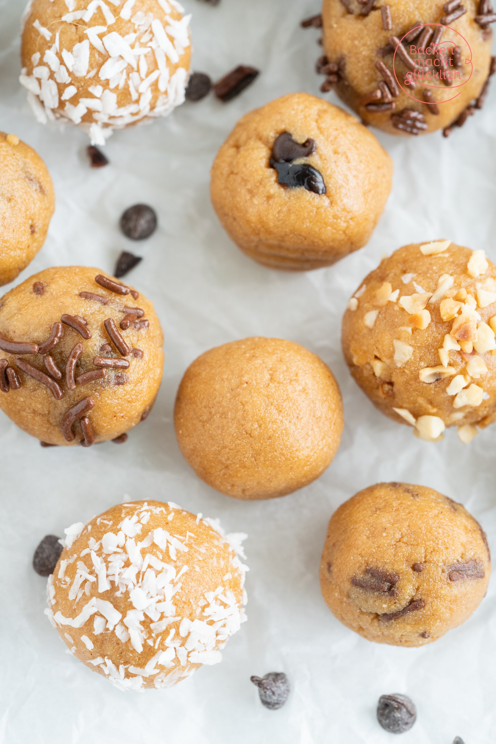 Erdnussbutter Protein Balls