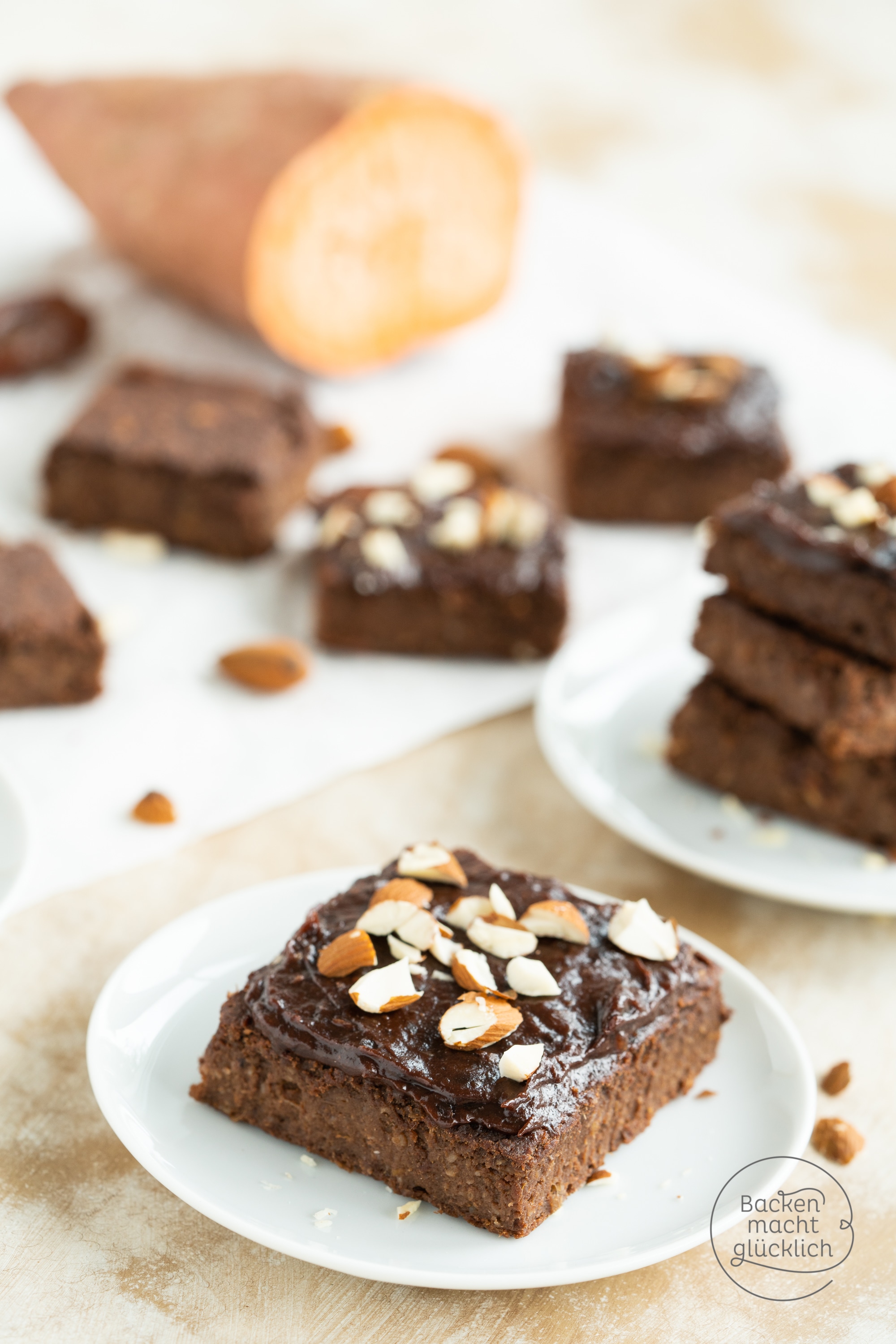 gesunde Süßkartoffelbrownies zuckerfrei vegan