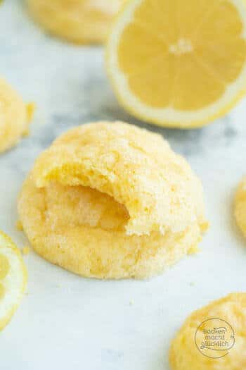 Saftige Zitronen Cookies