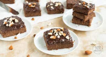 vegane zuckerfreie Süßkartoffel-Brownies