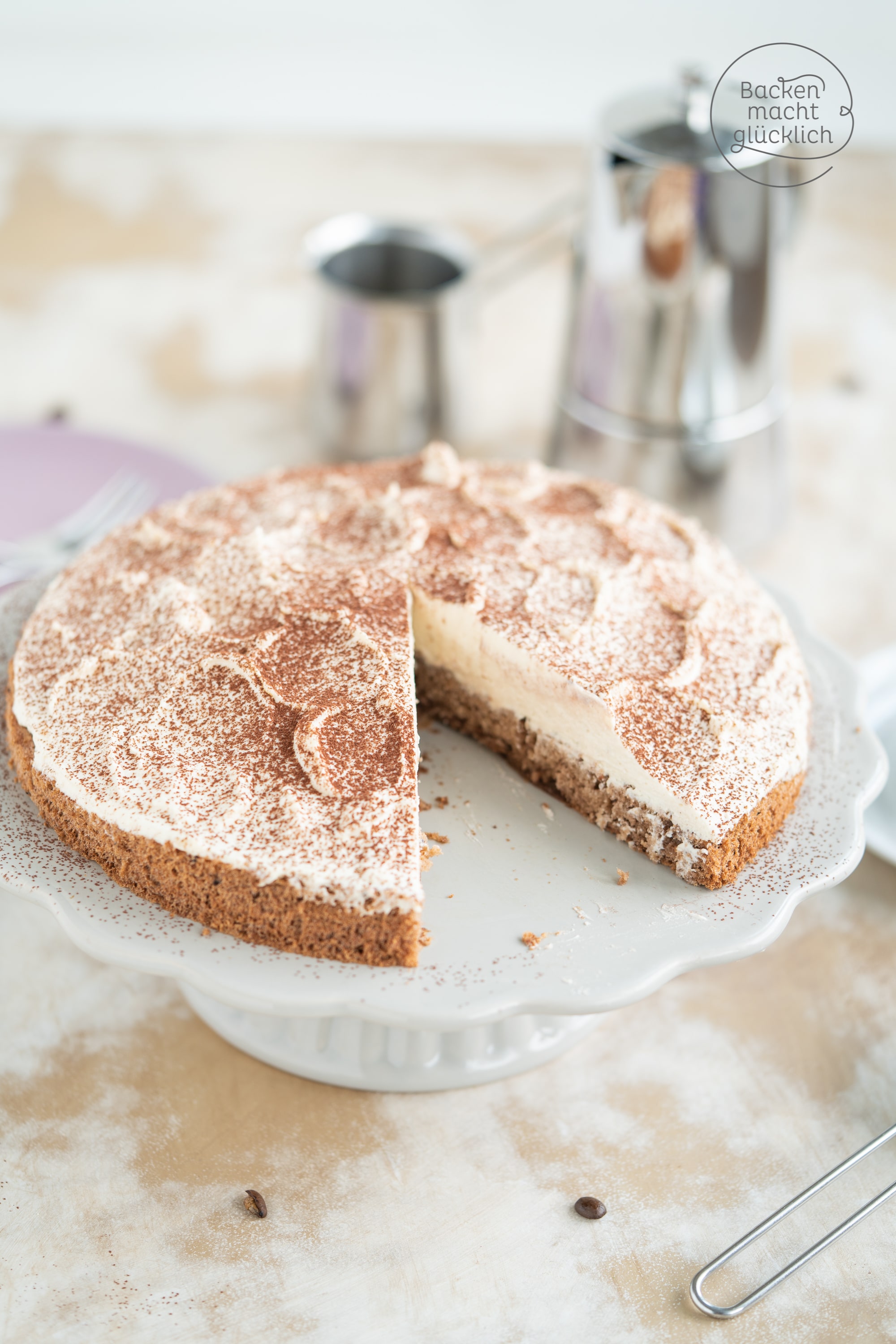 Tiramisu Torte ohne Alkohol und Kaffee