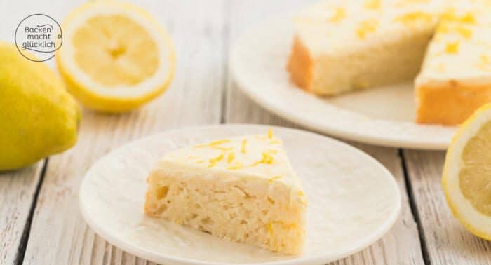 Fettarmer Zitronenkuchen ohne Zucker