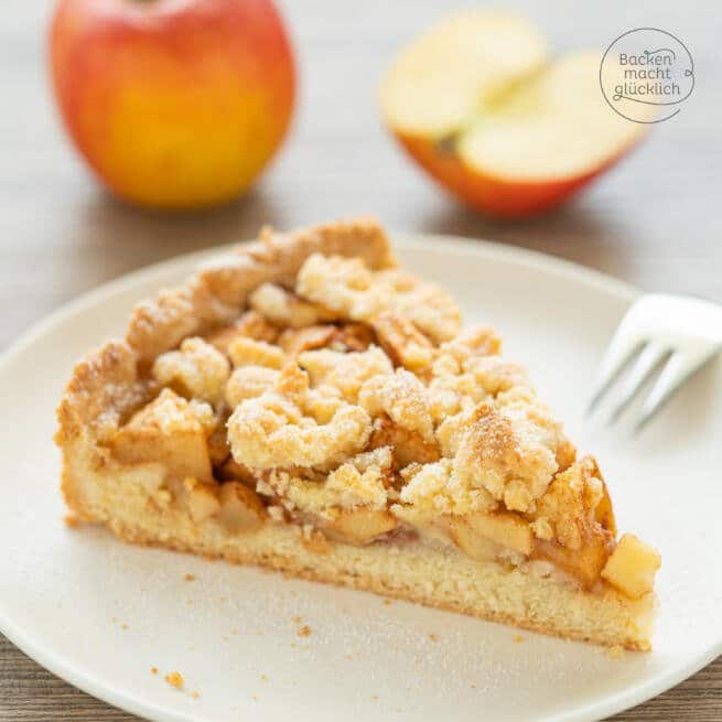 Leckerer Apfel-Streusel-Kuchen | Backen macht glücklich