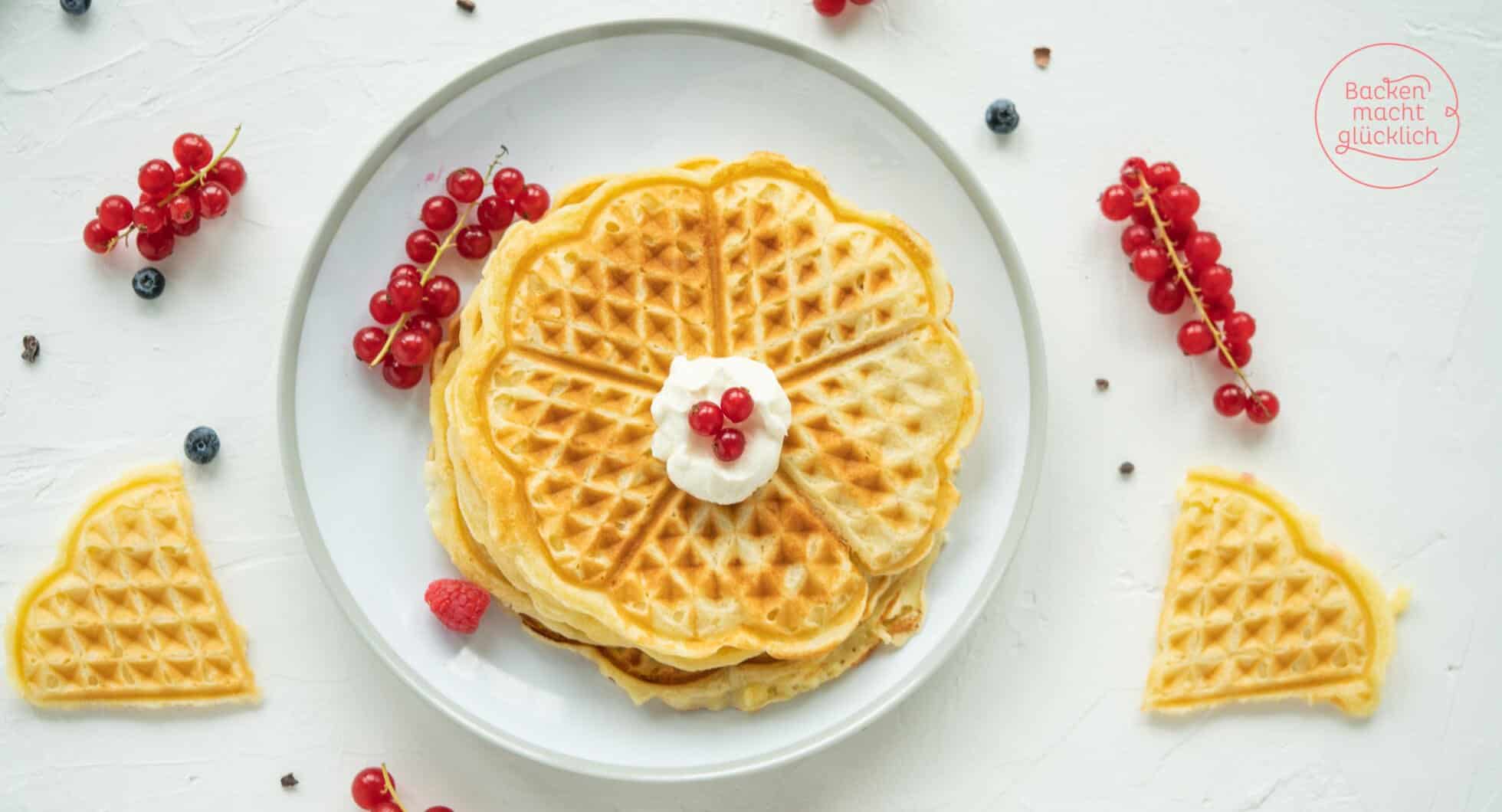 Saftige Waffeln mit Quark