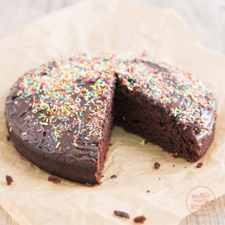 Bester veganer Schokokuchen ohne Ei, Milch, Butter