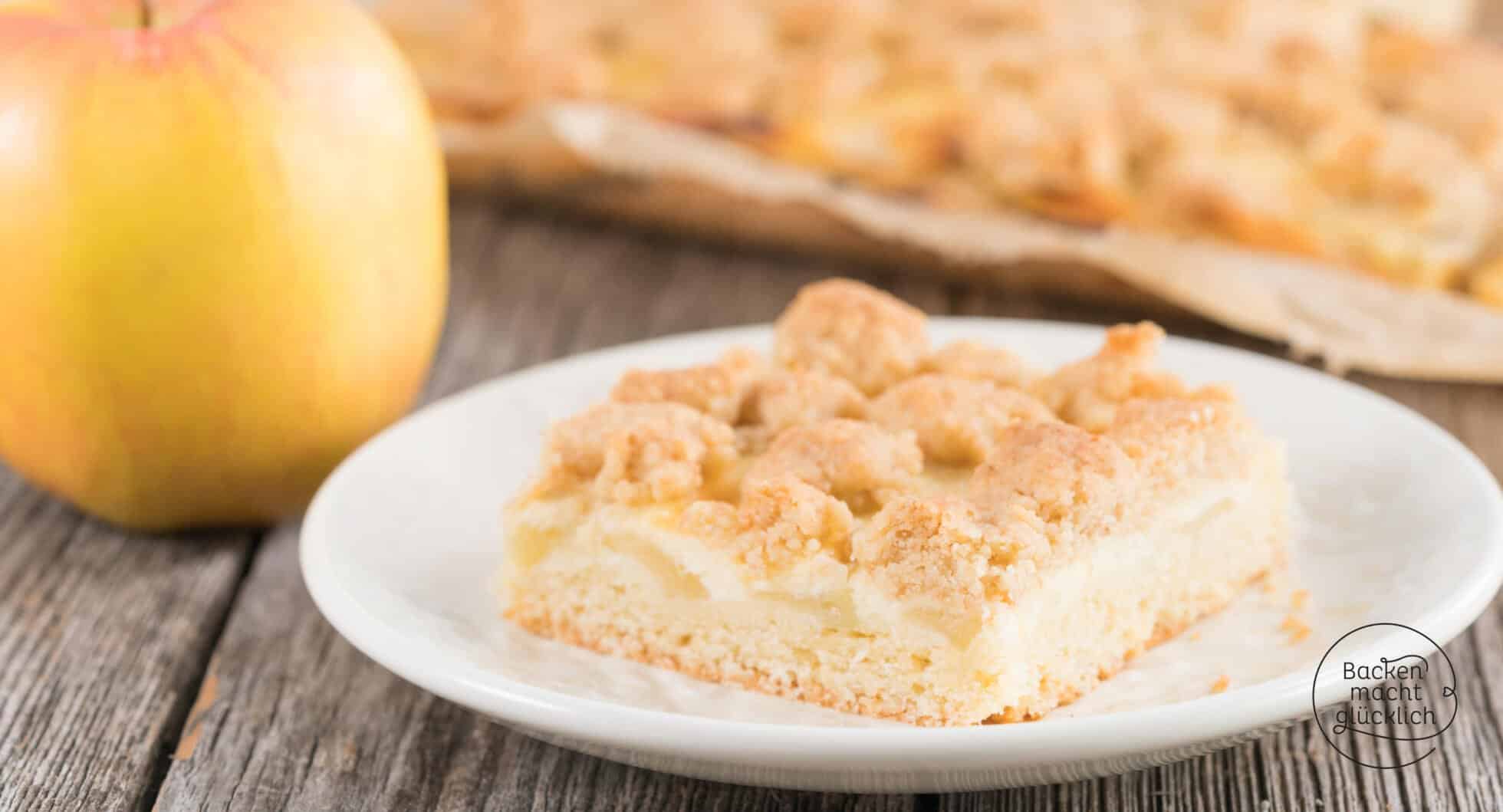 Apfel-Schmand-Kuchen mit Streuseln | Backen macht glücklich