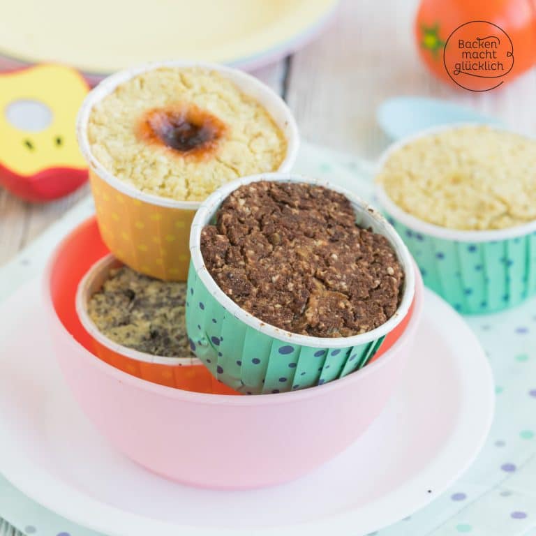 Apfelmus-Muffins für Babys ohne Zucker, Ei, Butter, Mehl
