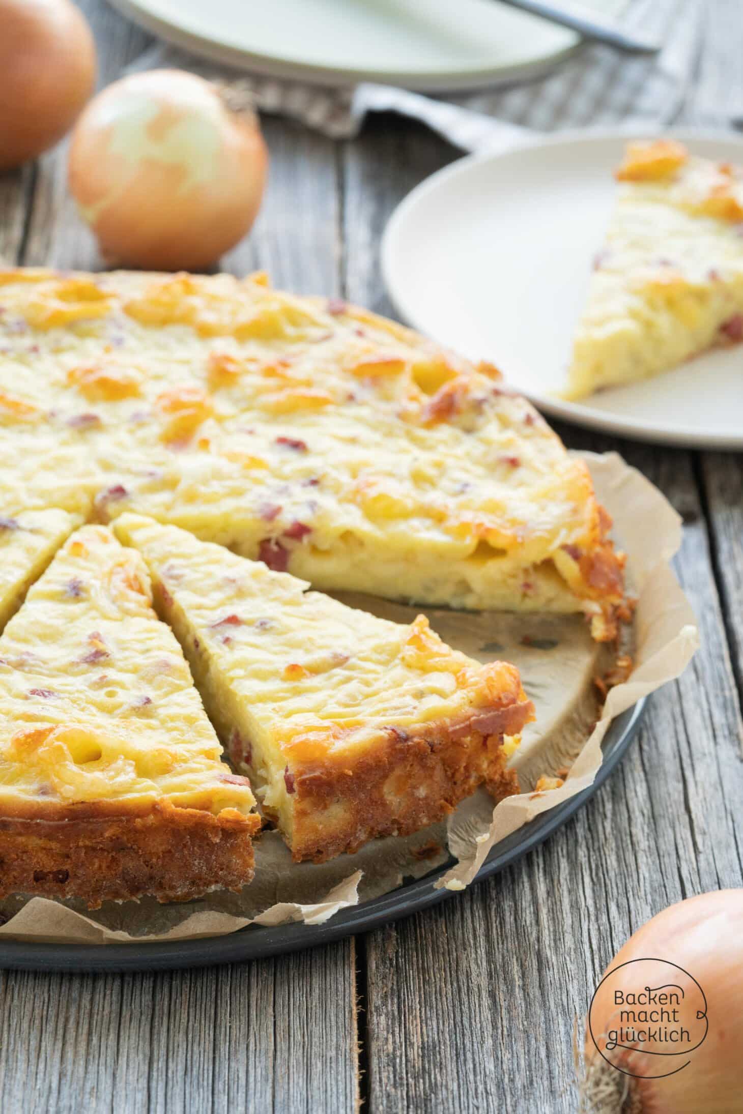 Zwiebelkuchen ohne Boden | Backen macht glücklich