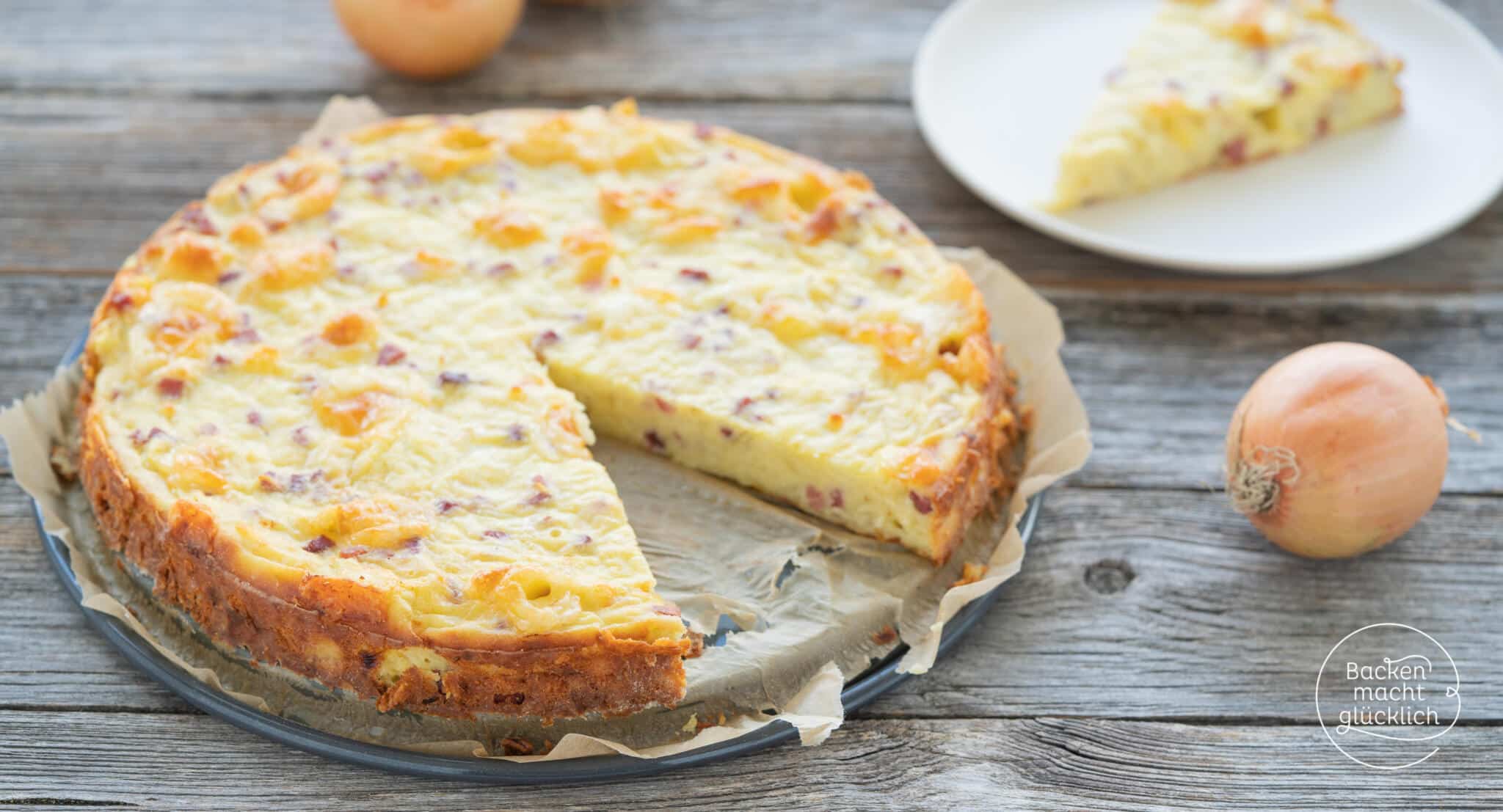 Low Carb Zwiebelkuchen ohne Boden