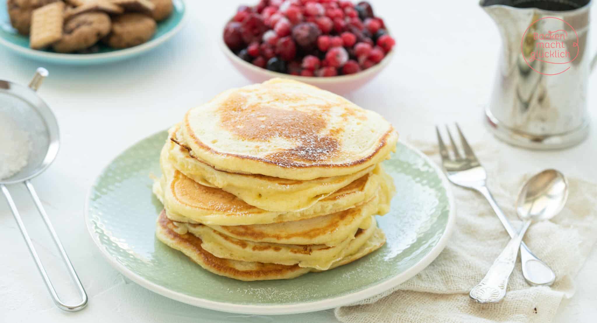 Die besten Pancakes (Grundrezept)  Backen macht glücklich