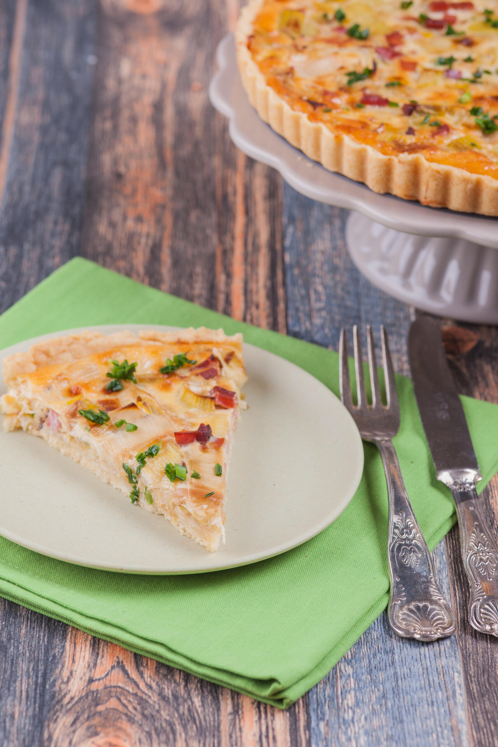 einfache Quiche Lauch