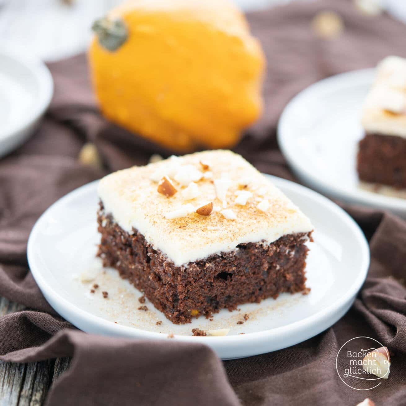 Saftiger Kürbis-Schoko-Kuchen | Backen macht glücklich