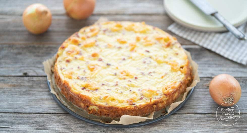 saftiger Zwiebelkuchen ohne Boden