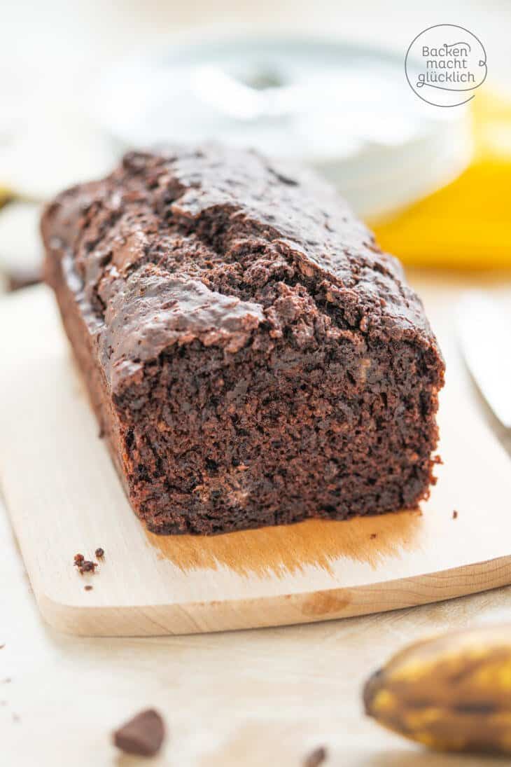 Veganes Schoko-Bananen-Brot | Backen macht glücklich