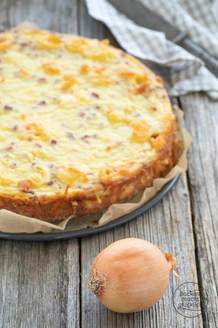 Zwiebelkuchen ohne Boden | Backen macht glücklich Zwiebelkuchen ohne Boden | Backen macht glücklich